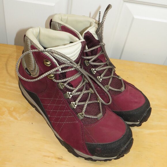 Oboz Women’s Sapphire Mid B-Dry Waterproof Hiking Boots Size 8.5 in Boysenberry - Picture 8 of 8